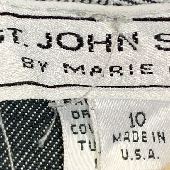 St. John Sport Marie Denim Cropped Pants Stretch - Picture 8 of 10